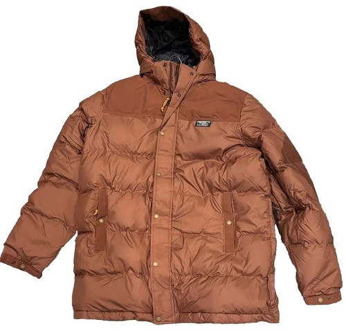 LL Bean Katahdin Iron Works Insulated Flannel-Lined Parka