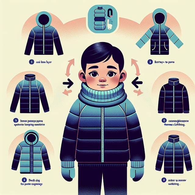 child wearing a snug base layer for cold weather