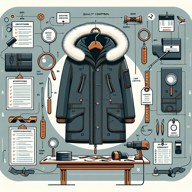 final quality control for a designer parka