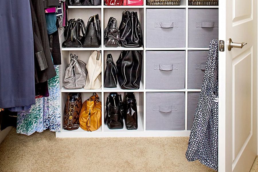 spacious closet storage