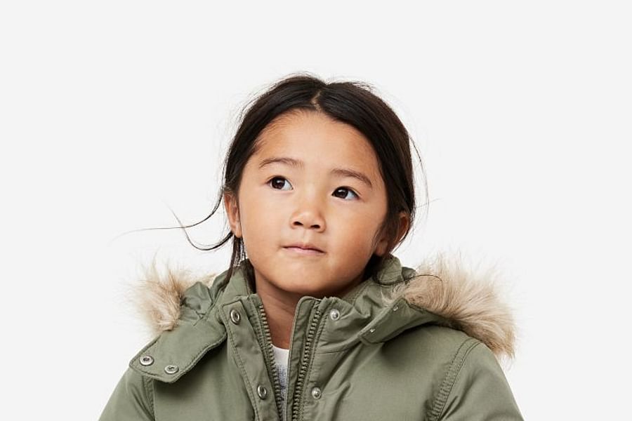children's parka detachable hood