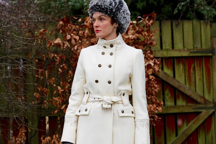 layered military parka outfit