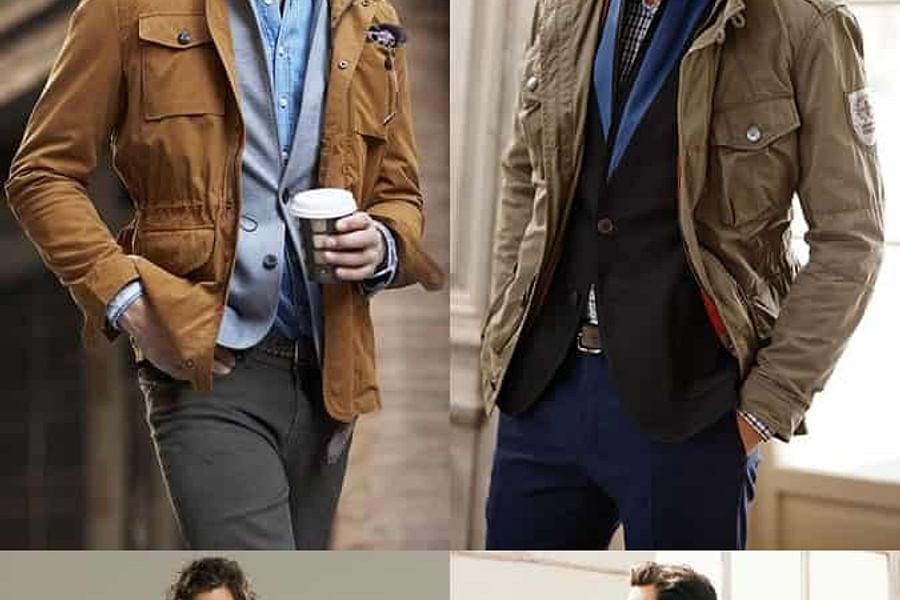 military parka business casual