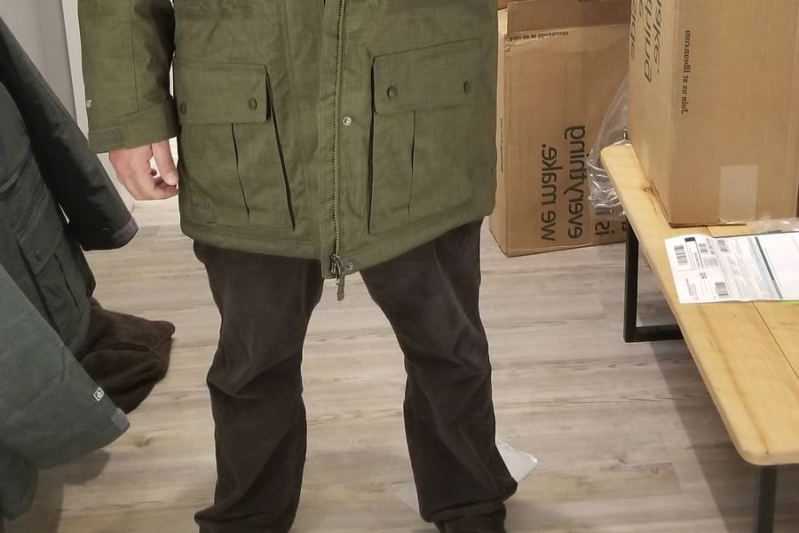 LLBean parka adjustable features