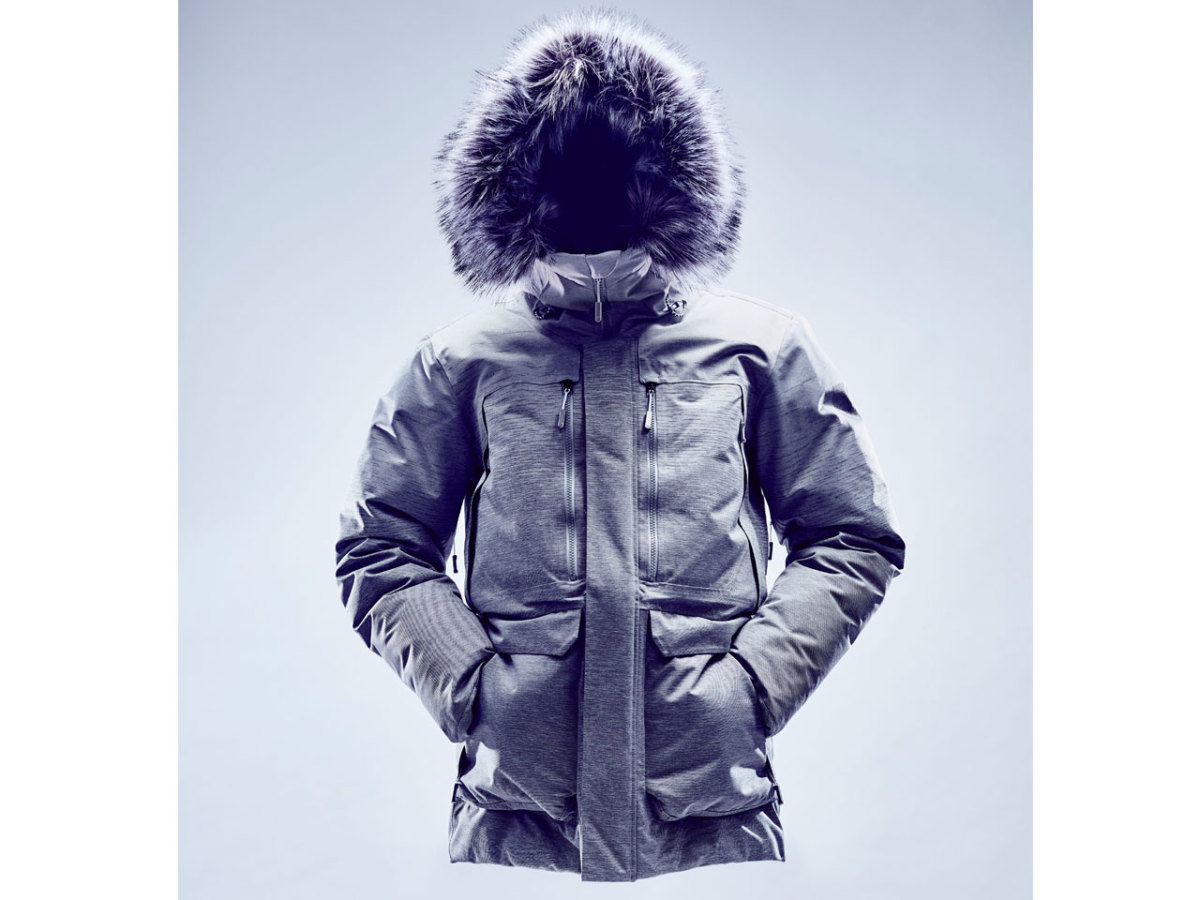 LLBean parka reinforced seams