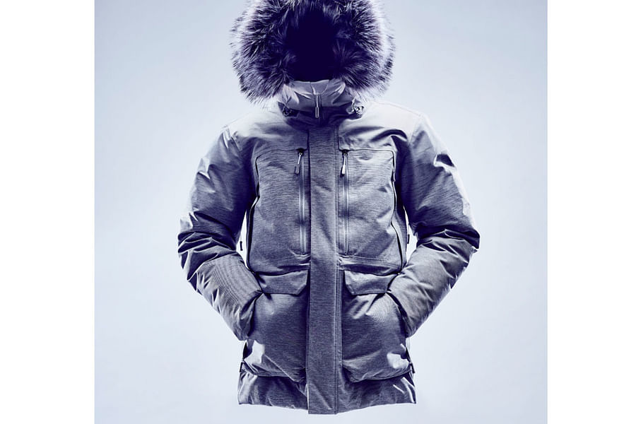 LLBean parka reinforced seams