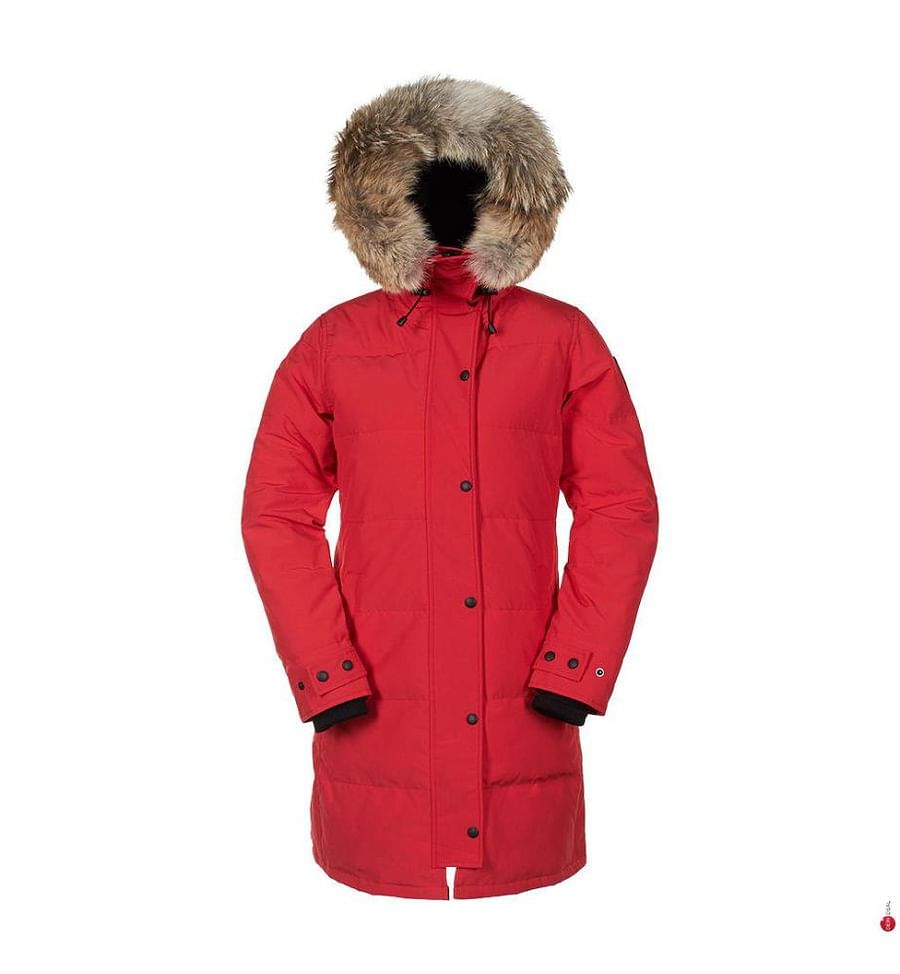 Montage of diverse individuals showcasing Canada Goose Shelburne Parka in various colors and styles
