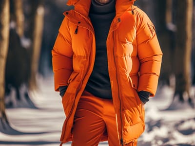 Venture Beyond the Basic: Stand Out with an Orange Parka