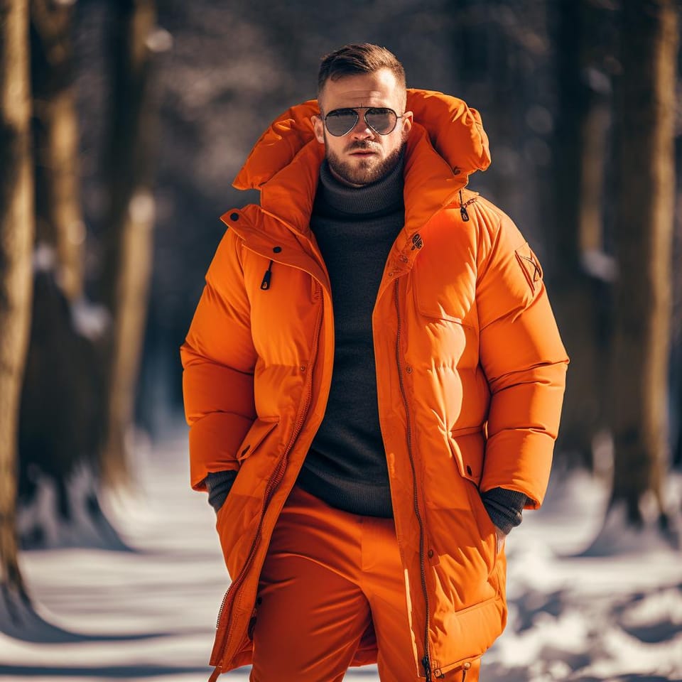 Venture Beyond the Basic: Stand Out with an Orange Parka
